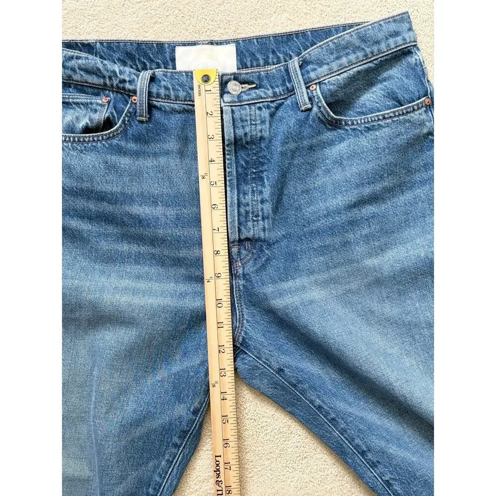 MOTHER The Ditcher Crop Hit The Ground Running Straight Leg Relaxed Fit Size 32 - Picture 5 of 8